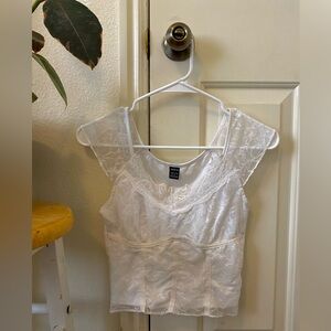 White lace top
